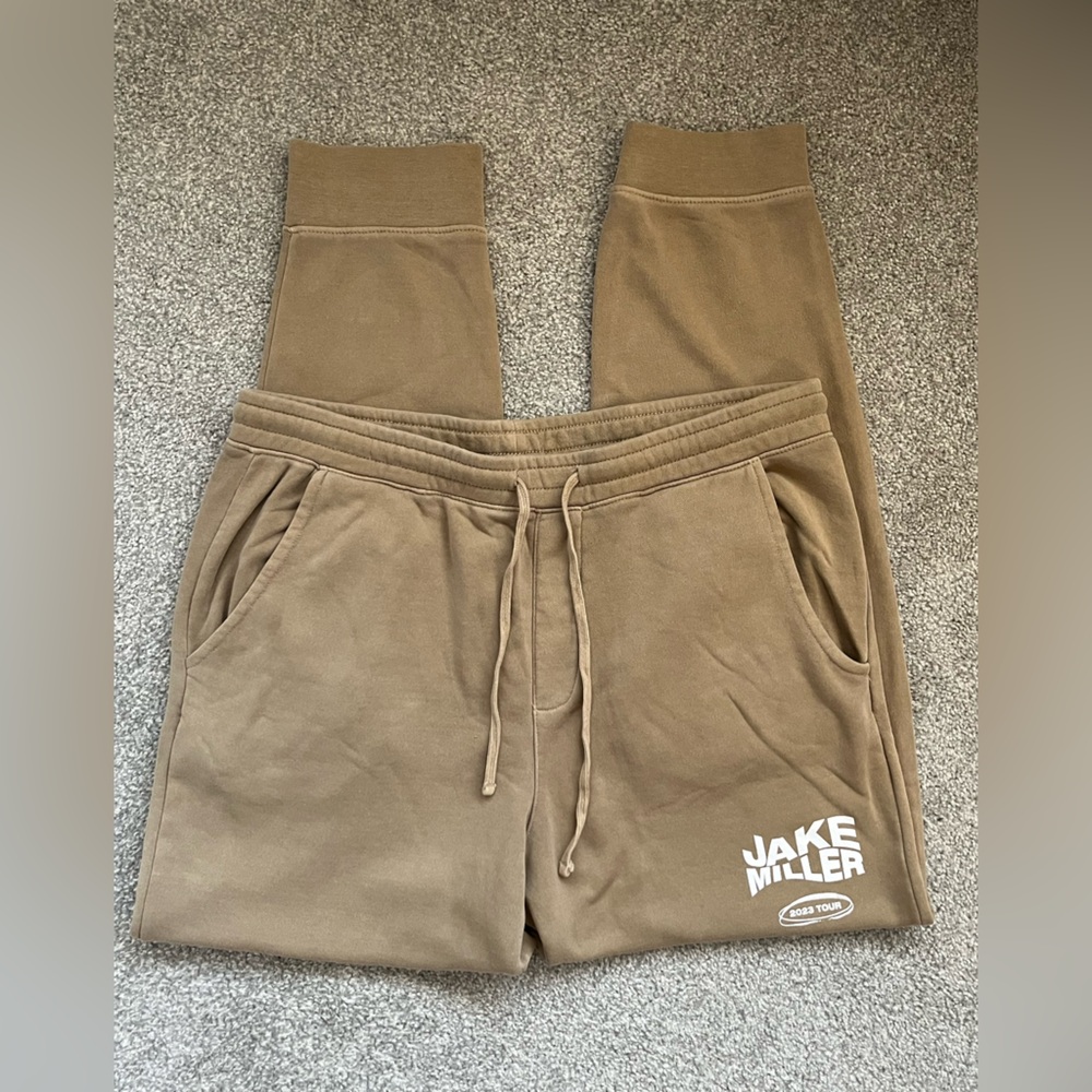 NWOT Jake Miller Beige Sweatpants Size XL